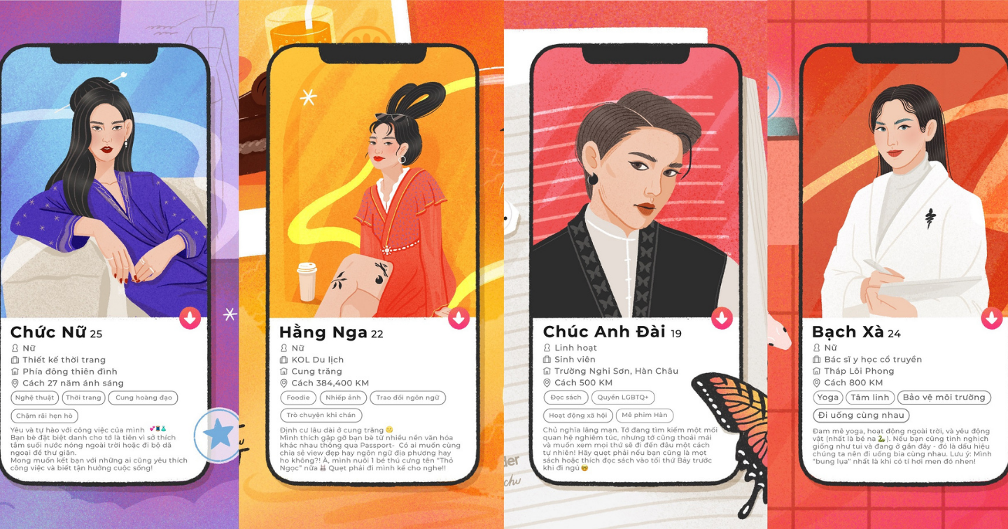 Tinder truyền tải thông điệp về phụ nữ chủ động nắm bắt hạnh phúc qua các  nhân vật trong văn hóa dân gian | Advertising Vietnam